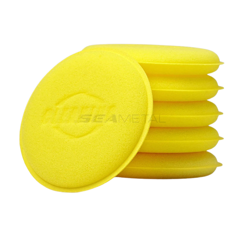 round wax sponge for car care